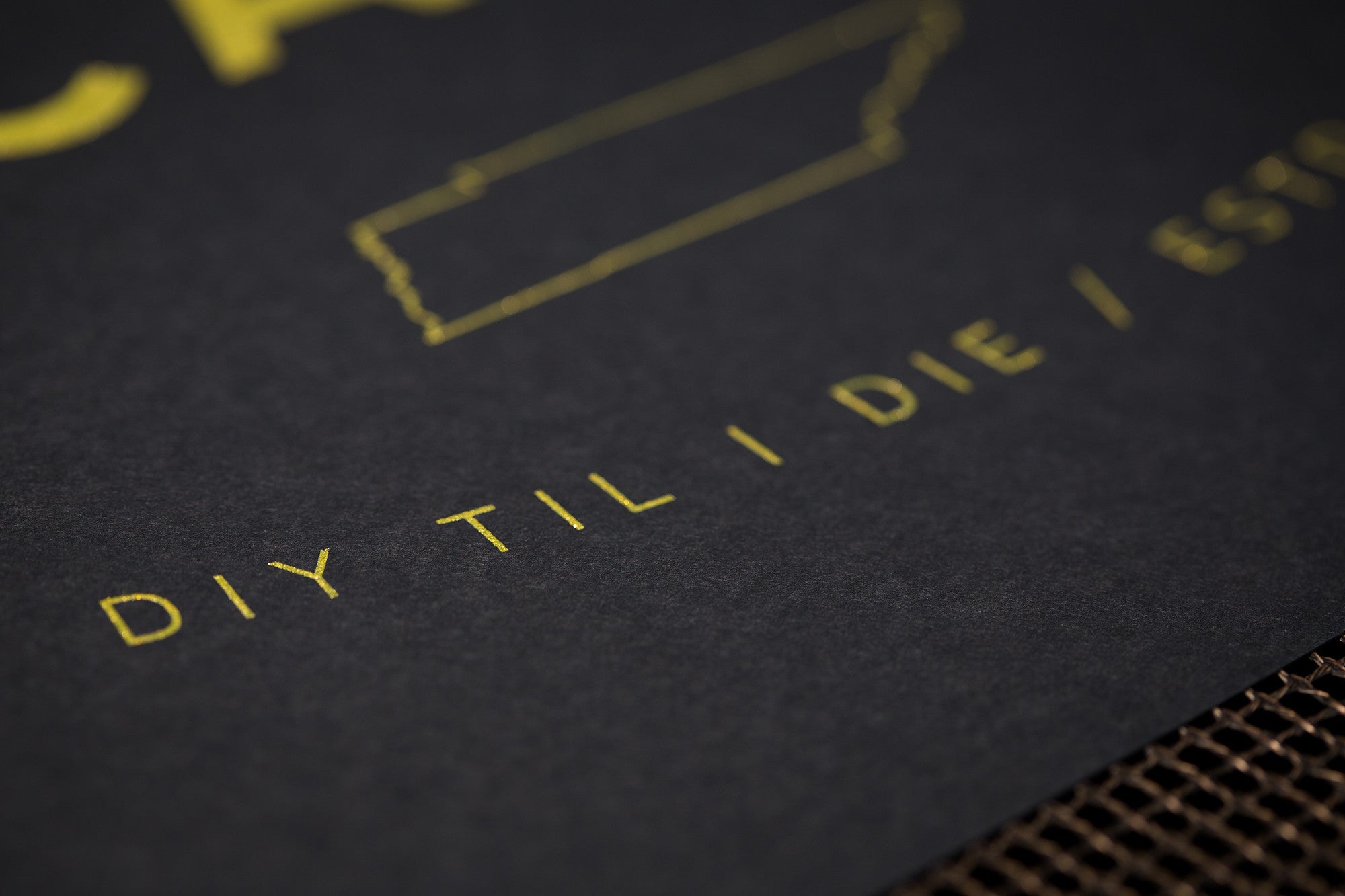 Hand Printed Poster w/ Metallic Gold Ink (Limited) - Arcadian Grooming: Pomade, Beard Care, Men's Grooming Supplies