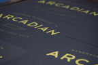 Hand Printed Poster w/ Metallic Gold Ink (Limited) - Arcadian Grooming: Pomade, Beard Care, Men's Grooming Supplies